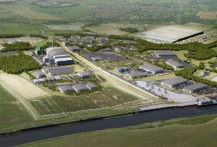 Artists impression of Ince Park in Cheshire which is set to be the UKs largest Eco Park